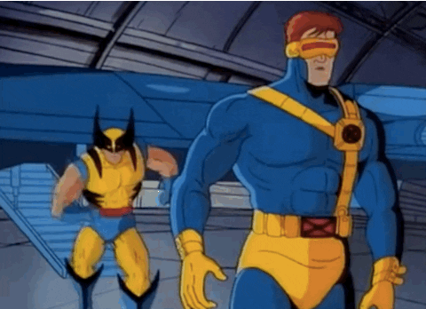 angry punch wolverine x men cyclops