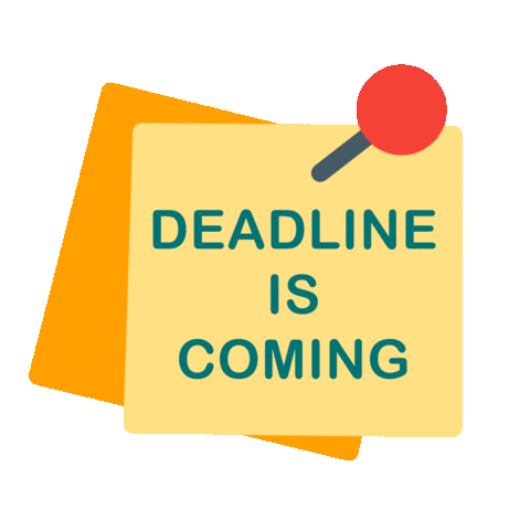 Deadline Is Coming Sticker by Jobhun for iOS & Android | GIPHY