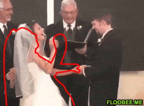 Laughing bride in gifgame gifs