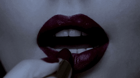Image result for dark lip gloss gif