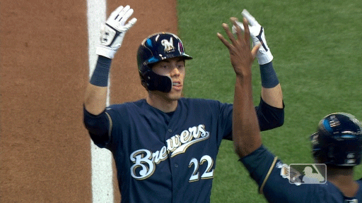 Image result for christian yelich gif