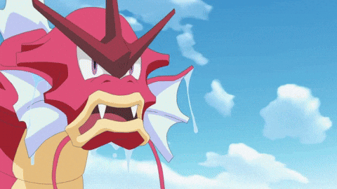 GIF de una batalla Pokémon por turnos