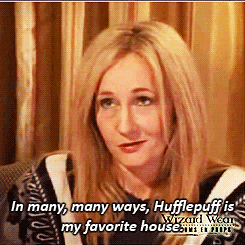 J.K. Rowling talking about Hufflepuffs