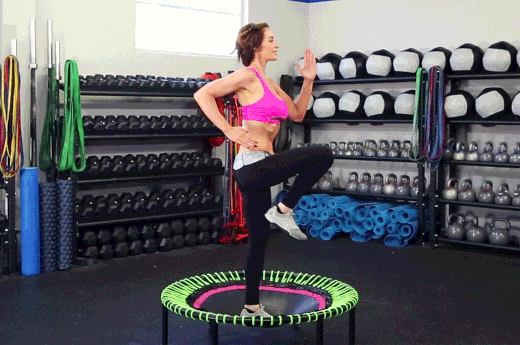 Image result for trampoline fitness gif