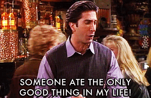 Image result for friends gif ross sandwich
