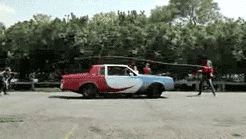 Jumping Rope Car Funny Illusion