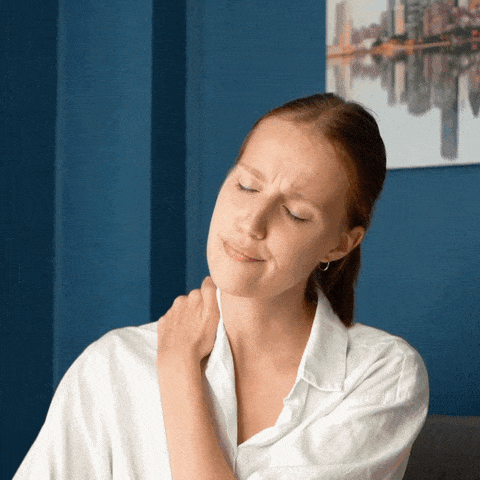 Massasjepute mot en stiv og vond nakke