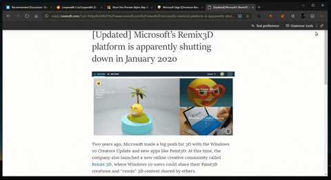 Latest Microsoft Edge Canary Build Brings IE Mode, Better Reading Mode and More