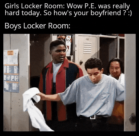 Boys locker room fun in funny gifs