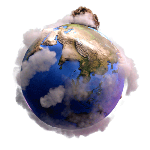Earth Globe Sticker by Lil Dicky for iOS & Android GIPHY