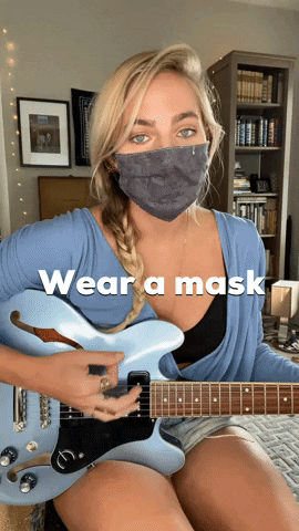 Guitar Reaction GIF by Lauren Jenkins