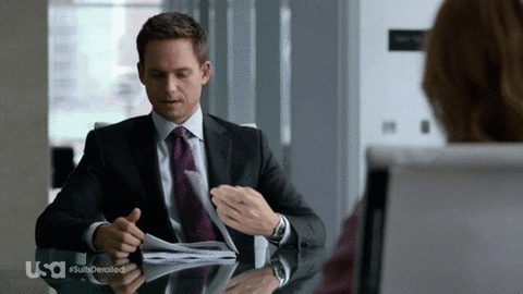 Mike from suits - saying about work 'this is bullshit'
