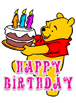 Winnie The Pooh Birthday Sticker