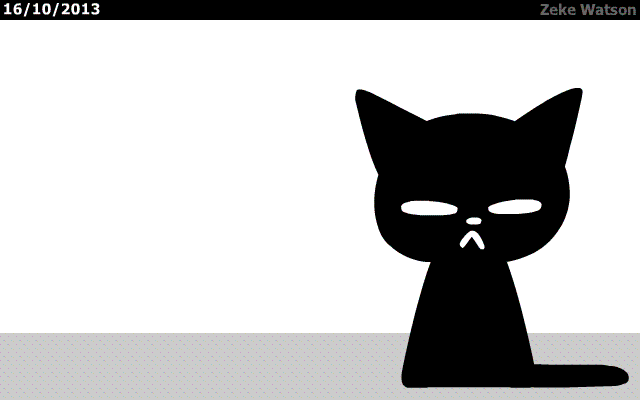 Black Cat Animation GIF