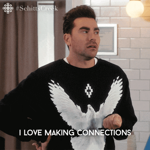 I love making connections gif. 