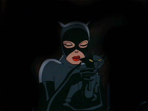 kiss cartoon batman catwoman blow kiss