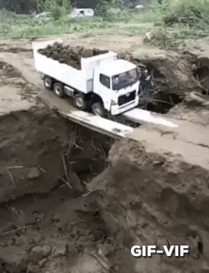 Talented Truck Driver in funny gifs