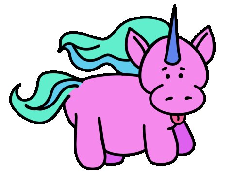 Unicorn Wink Sticker for iOS & Android | GIPHY