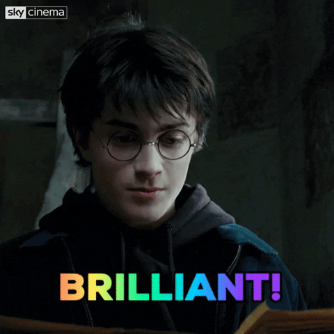 Harry Potter exclaiming 