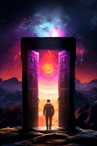 How Effective is Midjourney Animation 7 | Promoshin a midjourney generated image of a man walking through a door shaped portal into a different dimention