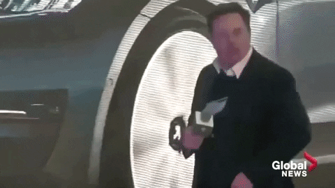Tesla CEO Elon Musk dancing