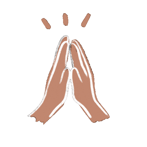 Hands Pray Sticker by Thirsty For Art for iOS & Android | GIPHY