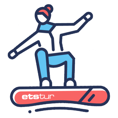 Winter Snowboarding Sticker by Etstur for iOS & Android GIPHY