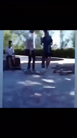 Amazing skateboard trick in fail gifs