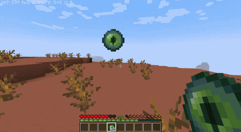 Use Eye of Ender in Minecraft