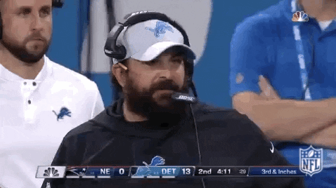 Matt Patricia Football GIF by NFL - Find & Share on GIPHY