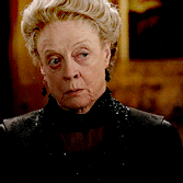 Violet Crawley from Downtown Abbey, making a judgemental face-Maggie Smith Downton Abbey
