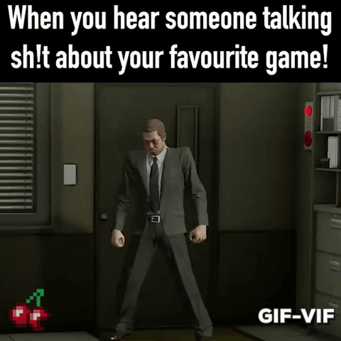When You Hear About Your Fav Game in gaming gifs
