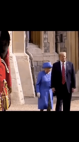 discussion] Trump kept the Queen waiting for 10 minutes in the hot ...