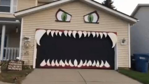 Great Halloween Decoration Idea Funny Gif