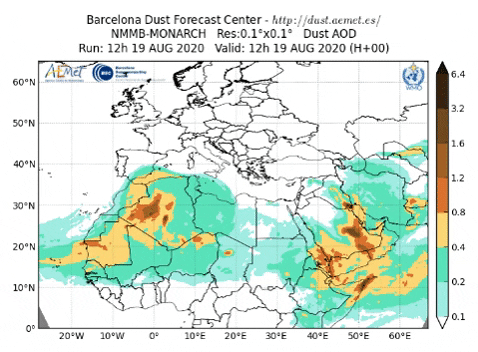 Previsión de calima para los próximos días / Barcelona Dust