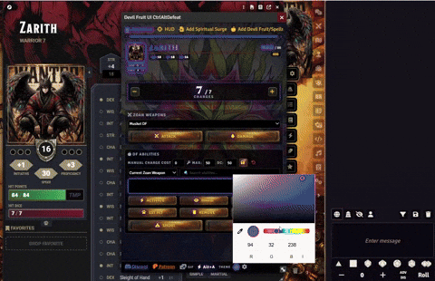 Devil Fruit Control Foundry VTT module preview