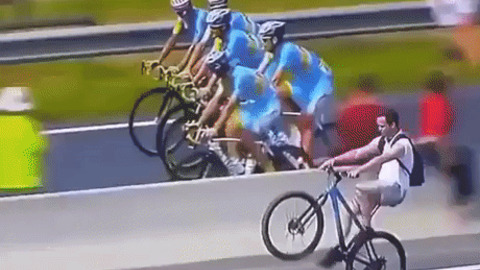 Trolling cycle racers