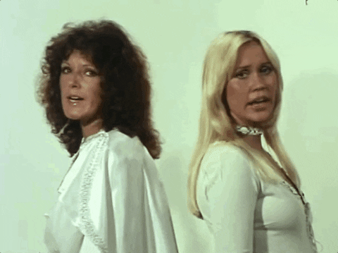 ABBA singing 'money, money, money'