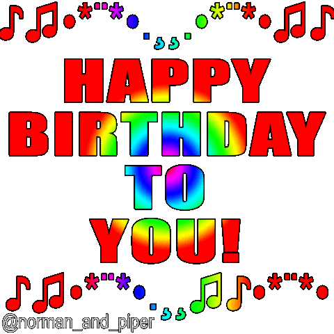 Happy Birthday Song Sticker by normanandpiper for iOS & Android | GIPHY