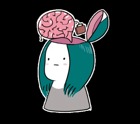The Intellectual Center it is a picture of a girl with her brain moving outside.