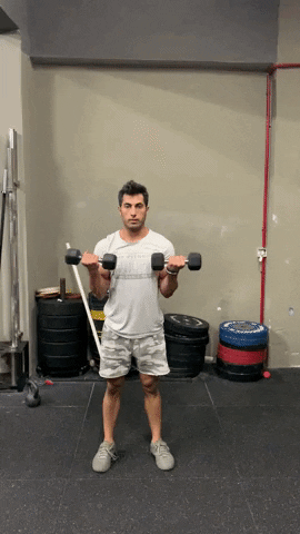Biceps curl demonstration