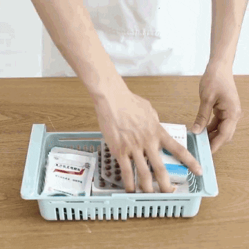 Fridge Organizer™ - Adjustable Storage Rack For Refrigerator Pack of 4 –  Little Basket