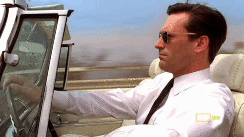 Driving Jon Hamm GIF - Find & Share on GIPHY