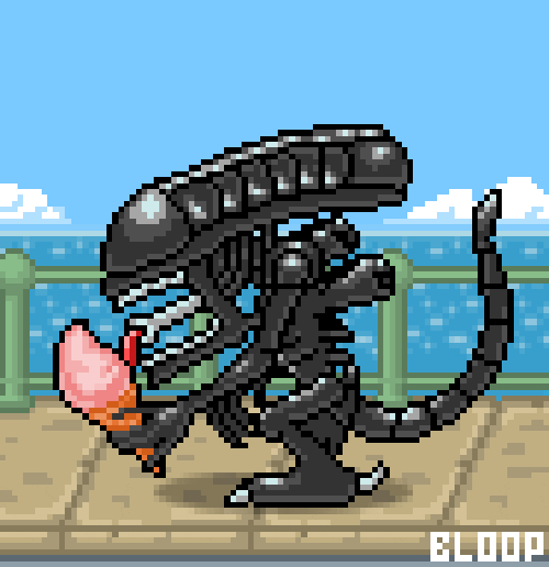 16 Bit Aliens GIF - Find & Share on GIPHY