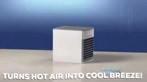 Hot Air To Cool Breeze GIF