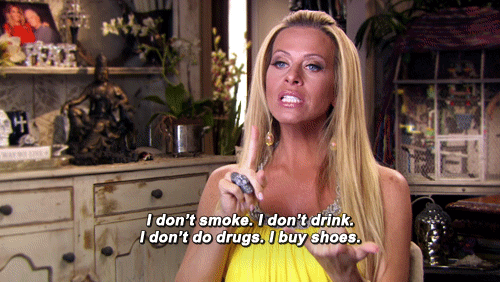 RealityTVGIFs real housewives shoes rhonj shopping