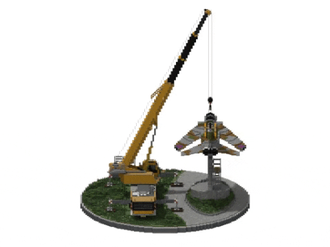 Tornado farewell monument | 5:1 Diorama Minecraft Map