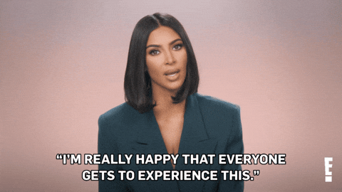 kim kardashian west saying "I wish everyone could experience this"
