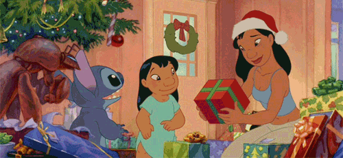 Exchanging Christmas presents