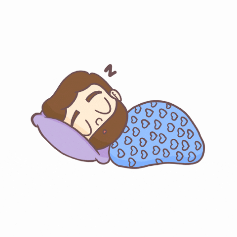 ilustracija moškega, ki spi